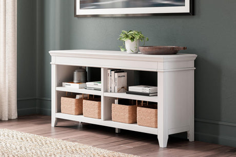 Kanwyn Whitewash Credenza front angle