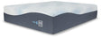 Millennium Luxury Gel Memory Foam Queen Mattress in white - front view