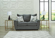 Stairatt Gravel Chenille Loveseat front angle view
