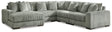 Lindyn Fog 5-Piece Sectional Sofa with Chaise, main view