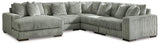 Lindyn Fog 5-Piece Sectional Sofa with Chaise, main view