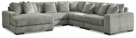 Lindyn Fog 5-Piece Sectional Sofa with Chaise, main view