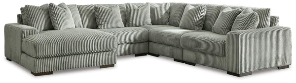 Lindyn Fog 5-Piece Sectional Sofa with Chaise, main view