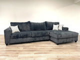 Sora Charcoal Sectional sofa main view