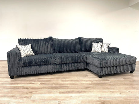 Sora Charcoal Sectional sofa main view