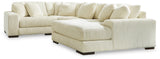 main view of Lindyn Ivory 4-Piece Sectional sofa