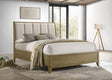 Granada Upholstered Queen Panel Bed natural pine, front view
