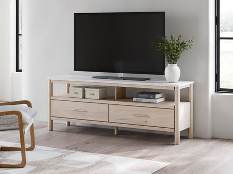 W2615-68 Two-Tone 72" TV Stand front view