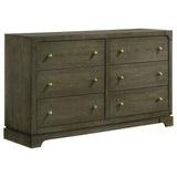Gran Park 6 drawer dresser cabinet front view