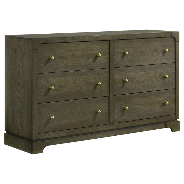 Gran Park 6 drawer dresser cabinet front view
