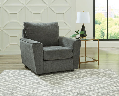 Stairatt Gravel Chenille Accent Chair front angle