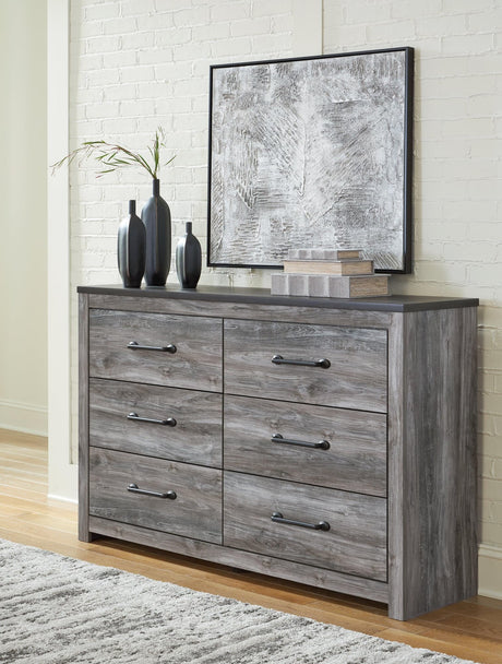 Bronyan Dark Gray Dresser front view