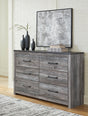 Bronyan Dark Gray Dresser front view