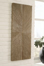 Lenora Distressed Brown Wall Decor front view