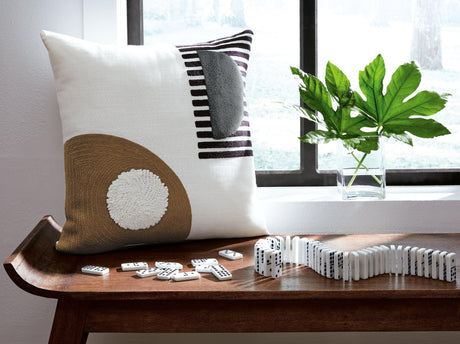 Longsum Black White Honey Pillow set of 4 front view