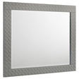 Ives dresser mirror in grey high gloss on neutral wall