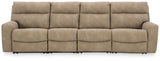 Next-Gen Durapella Sand 4-Piece Power Reclining Sectional Sofa front view