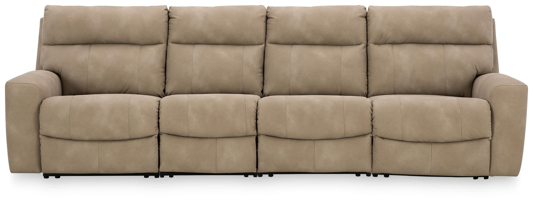 Next-Gen Durapella Sand 4-Piece Power Reclining Sectional Sofa front view