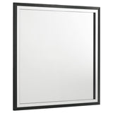 Lucia black dresser mirror angled side view