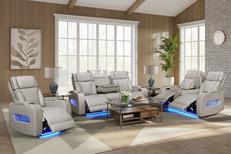 Dubai Sand 3-Piece Power Reclining Set front view