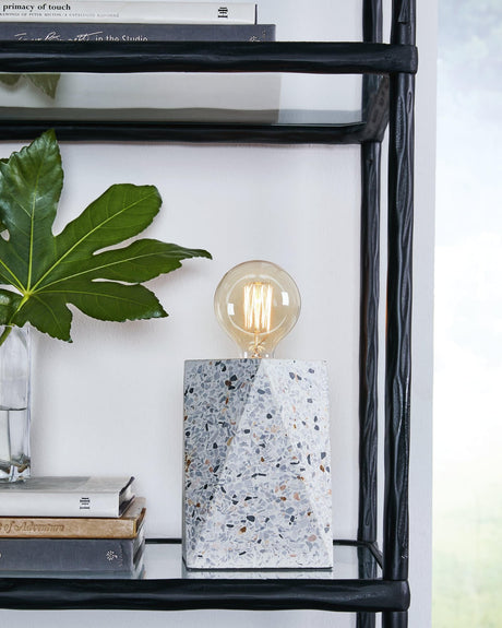 Maywick White Terrazzo Table Lamp front