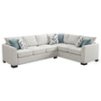 Tubasa Light Gray Sectional sofa front view