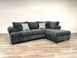 main view of Gil Charcoal Sectional sectional sofa with left side chaise