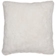 Gariland white faux fur square pillow front view