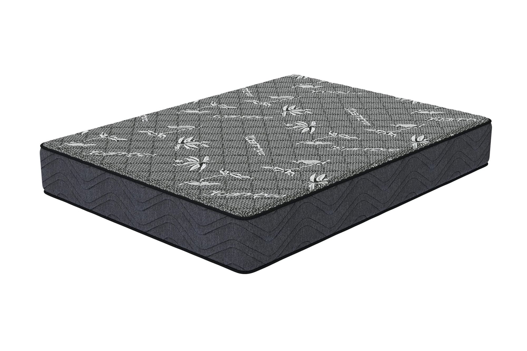 Bamboo Memory Foam Twin Mattress angled side view