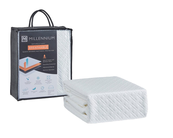 Millennium Full Mattress Protector on mattress showing smooth fit
