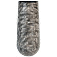 Fynn Antique Gray Metal Vase front view