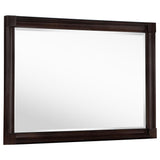 Andover Dresser Mirror Dark Oak front view