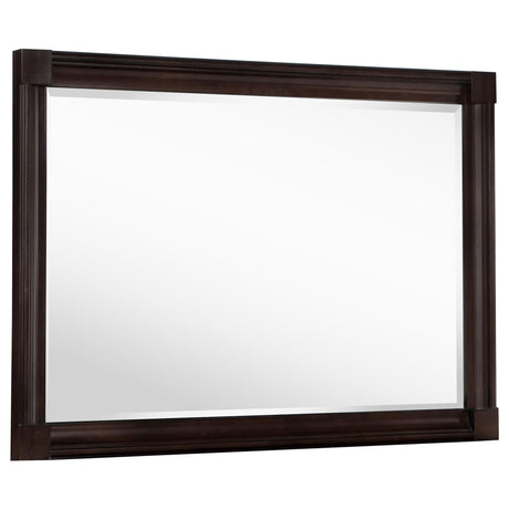 Andover Dresser Mirror Dark Oak front view