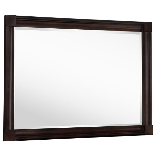 Andover Dresser Mirror Dark Oak front view
