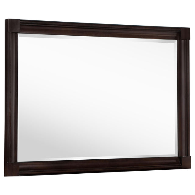 Andover Dresser Mirror Dark Oak front view
