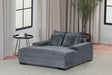 Happy Homes 3800 Charcoal Chaise Lounge front and side view