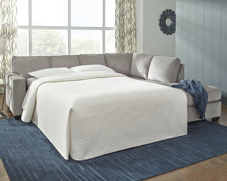 Altari Alloy Chenille 2-Piece Sleeper Sectional with Chaise front angle