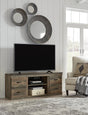 Trinell Brown 60 inch TV Stand, front angle view