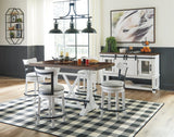 Front view of D546-524 5-piece dining set showing table and chairs