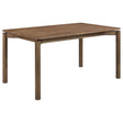 Parkridge dining table natural walnut angled view