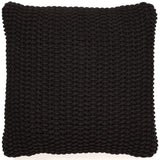 Renemore Black Cotton Pillow Set of 4, front view