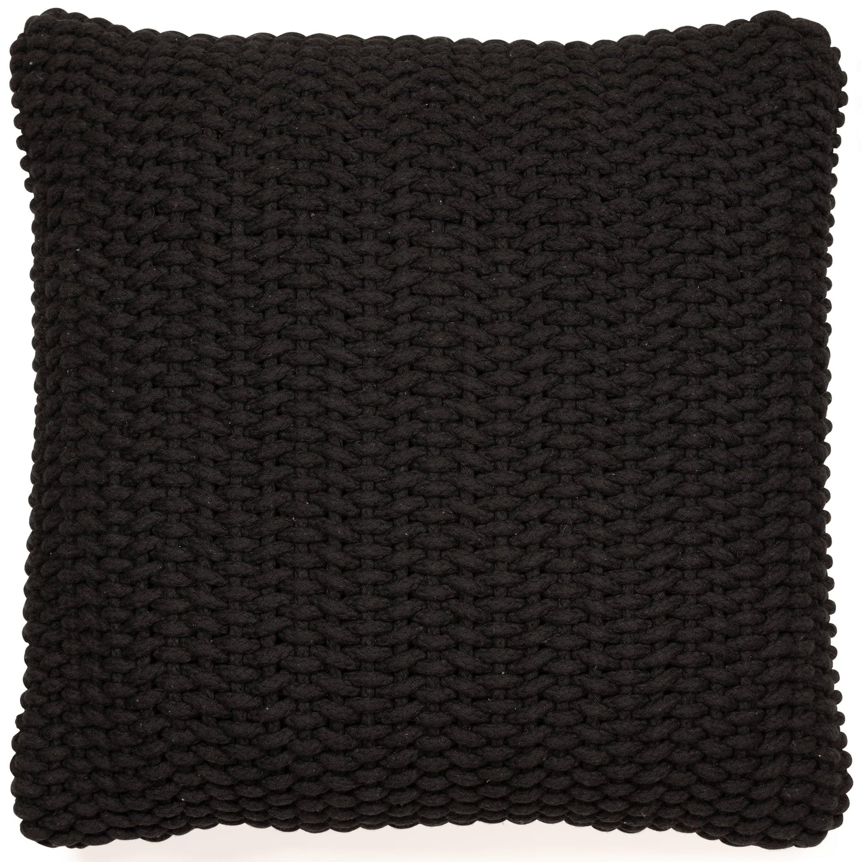 Renemore Black Cotton Pillow Set of 4, front view