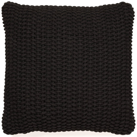 Renemore Black Cotton Pillow Set of 4, front view