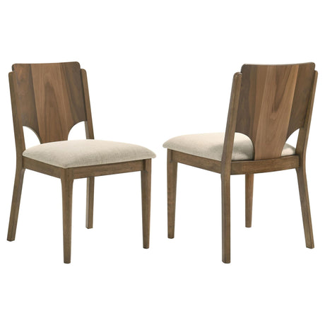 Biltmore dining chair walnut finish, front angle