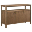 Biltmore 52-inch Walnut Dining Sideboard Cabinet Buffet front view