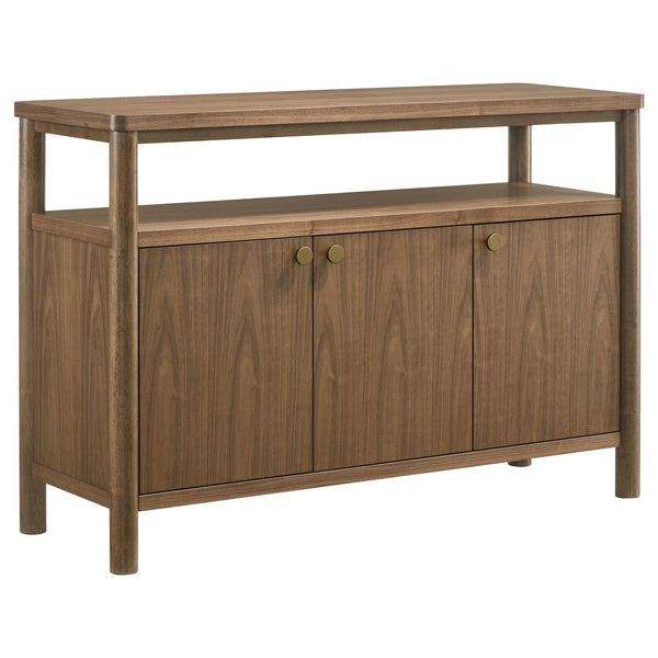 Biltmore 52-inch Walnut Dining Sideboard Cabinet Buffet front view