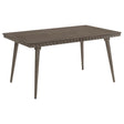 Onslow 59-inch Rectangular Wood Dining Table Dark Brown - angled view