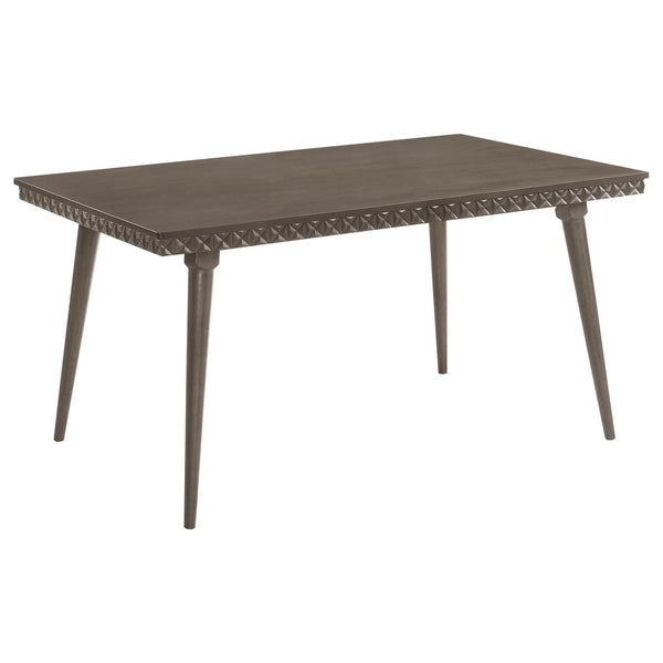 Onslow 59-inch Rectangular Wood Dining Table Dark Brown - angled view