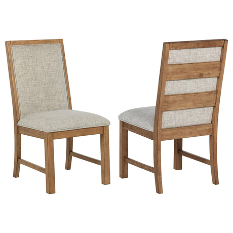 Bruner Upholstered Dining Side Chair Brown front angle