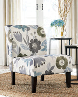 Triptis Multi Floral Pattern Accent Chair front view